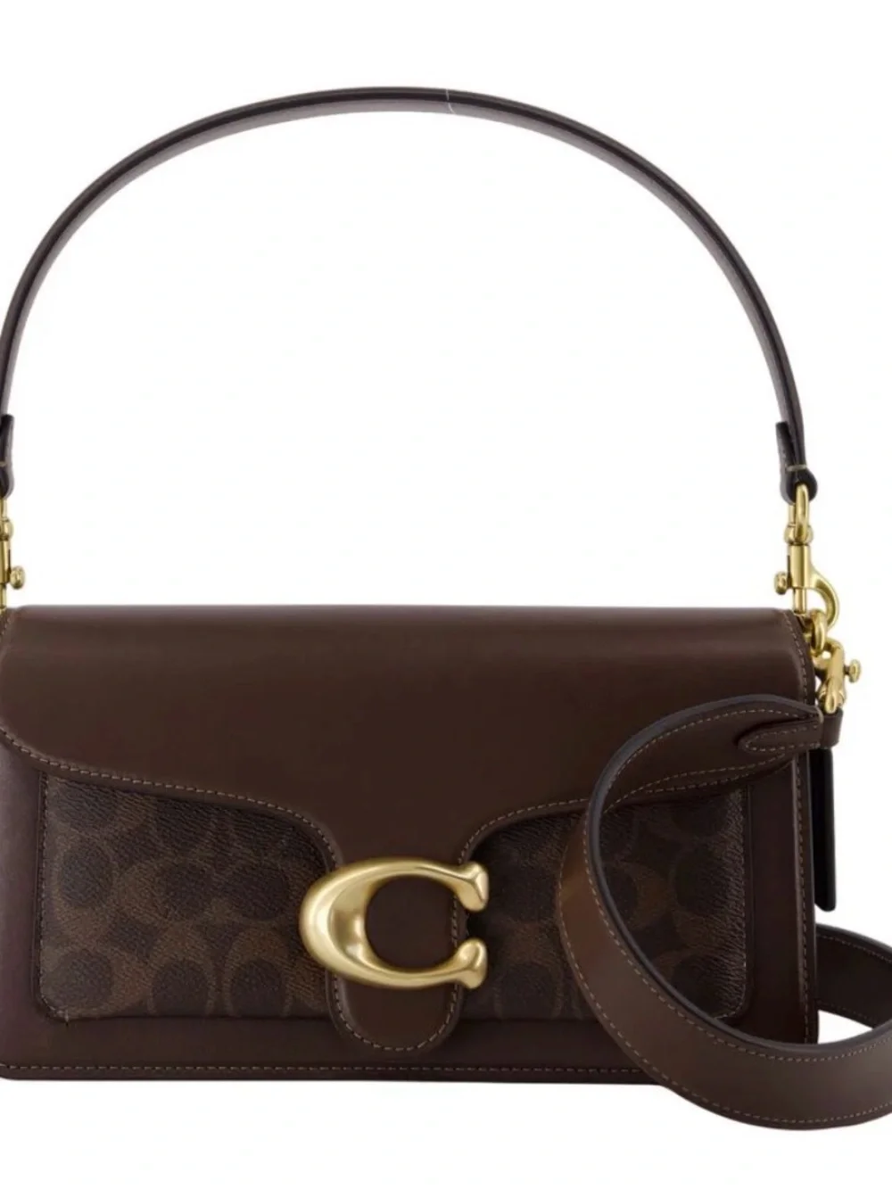 Coach Tabby 26 Shoulder Bag Maple Signature Canvas & Refined Leather NWT